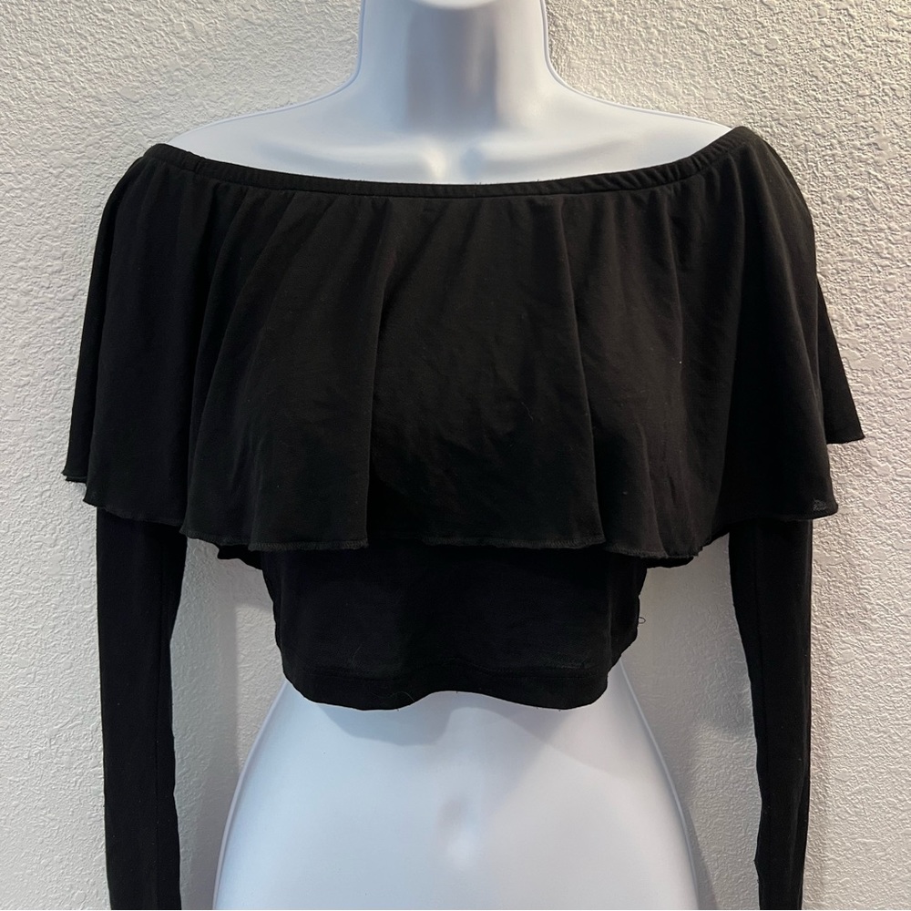 black off the shoulder top